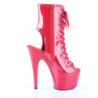 Pleaser ADORE-1016 Red Patent High Heeled Ankle Boots