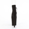Pleaser FLAMINGO-800-22 Black Vegan Suede Ankle Boots