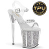 Pleaser FLAMINGO-808PREM-STN Glitter Pole Dance High Heels