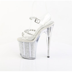 Pleaser FLAMINGO-808PREM-STN Glitter Pole Dance High Heels