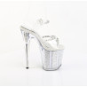 Pleaser FLAMINGO-808PREM-STN Glitter Pole Dance High Heels
