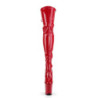 Pleaser FLAMINGO-3063 Red Extreme Thigh High Boots
