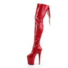 Pleaser FLAMINGO-3063 Red Extreme Thigh High Boots