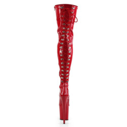 Pleaser FLAMINGO-3063 Red Extreme Thigh High Boots