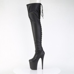 Pleaser FLAMINGO-3850 Black Vegan Leather Sale Women