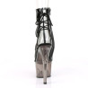 Pleaser ADORE-1018MSHT Black Patent Mesh Tinted Boots