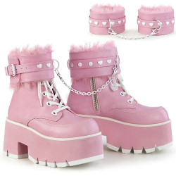 Demonia ASHES-57 Rose Vegan Platform Women Boots