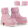 Demonia ASHES-57 Rose Vegan Platform Women Boots