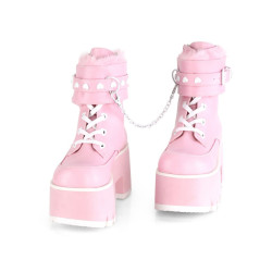 Demonia ASHES-57 Rose Vegan Platform Women Boots
