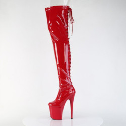 Pleaser FLAMINGO-3850 Red Patent Sale Women