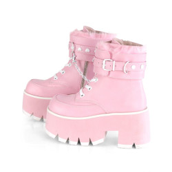 Demonia ASHES-57 Rose Vegan Platform Women Boots