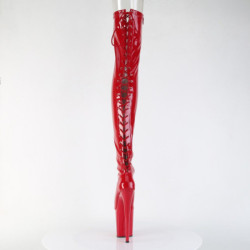 Pleaser FLAMINGO-3850 Red Patent Sale Women
