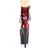 Pleaser ADORE-1020SP Red Snake Print Patent Black Sale