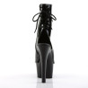 Pleaser ASPIRE-1018 Black Patent Ankle High Boots Women
