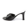 Fabulicious ROMANCE-301-2 Black Low Heeled Mules Women