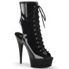 Pleaser DELIGHT-1016 Black Patent Women's Ankle Boots