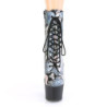 Pleaser ADORE-1020SP Silver Hologram Snake Print Black