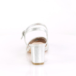 Fabulicious FAYE-06 Silver Shimmering Fabric Sale Women