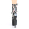 Pleaser ADORE-1020SP Silver Hologram Snake Print Black