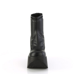 Demonia DYNAMITE-100 Black Vegan Platform Wedge Boots