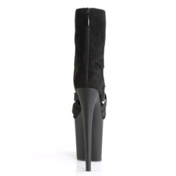 Demonia DYNAMITE-100 Black Vegan Platform Wedge Boots