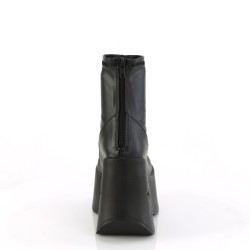 Demonia DYNAMITE-100 Black Vegan Platform Wedge Boots