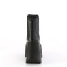Demonia DYNAMITE-100 Black Vegan Platform Wedge Boots