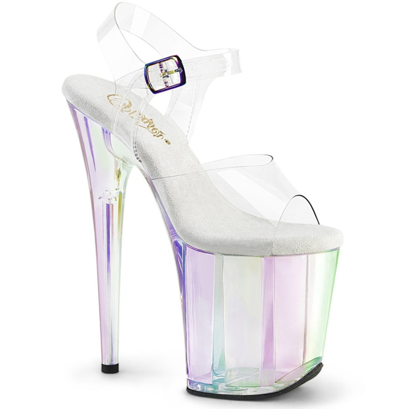Pleaser FLAMINGO-808HT Clear Exotic High Heels Pole Shoes Pleaser FLAMINGO-808HT Clear Exotic High Heels Pole Shoes