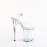 Pleaser FLAMINGO-808HT Clear Exotic High Heels Pole Shoes