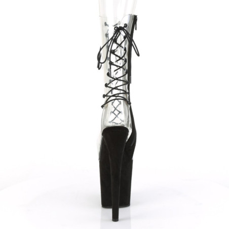 Pleaser FLAMINGO-861 Black Exotic Pole Dance High Heels