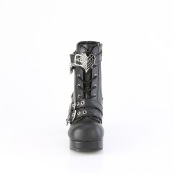 Demonia GOTHIKA-66 Black Vegan Punk Lolita Platform Boots