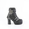 Demonia GOTHIKA-66 Black Vegan Punk Lolita Platform Boots
