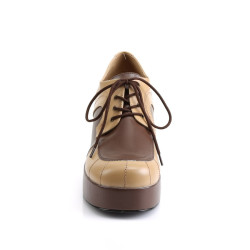 Funtasma JAZZ-06 Tan Brown Vegan 70s Disco Shoes Men