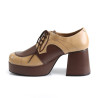 Funtasma JAZZ-06 Tan Brown Vegan 70s Disco Shoes Men