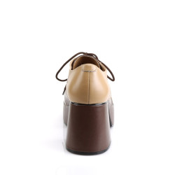 Funtasma JAZZ-06 Tan Brown Vegan 70s Disco Shoes Men