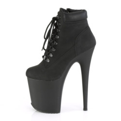 Pleaser FLAMINGO-800TL-02 Black Vegan Leather Sale Women
