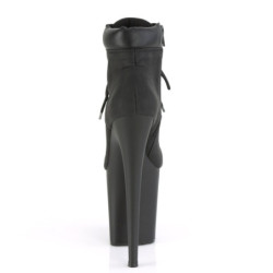 Pleaser FLAMINGO-800TL-02 Black Vegan Leather Sale Women