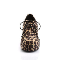 Funtasma PIMP-02 Cheetah Fur 70s Disco Shoes Men