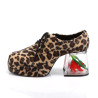 Funtasma PIMP-02 Cheetah Fur 70s Disco Shoes Men