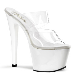 Pleaser SKY-302 Transparent White Sale Women