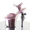 Pleaser REVOLVER-709G Rose Gun Heels Platform Shoes