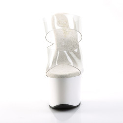Pleaser SKY-302 Transparent White Sale Women