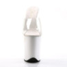 Pleaser FLAMINGO-801 Transparent White Mules Women