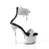 Pleaser SKY-327RSI Ankle Cuff Black Insole High Heels