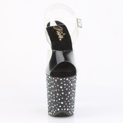 Pleaser STARDANCE-808 Black Pole Dance High Heels Shoes