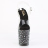 Pleaser STARDANCE-808 Black Pole Dance High Heels Shoes