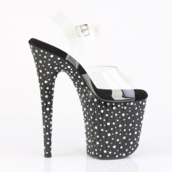 Pleaser STARDANCE-808 Black Pole Dance High Heels Shoes