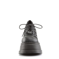 Demonia STOMP-08 Black Punk Goth Platform Wedge Boots
