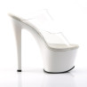 Pleaser SKY-302 Transparent White Sale Women