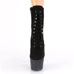 Pleaser ADORE-1020FSMG Black Vegan Suede Glitter Sale